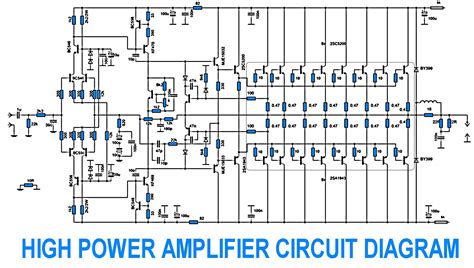 Basics of Amplification 2000w Audio Amplifier Circuit Diagram