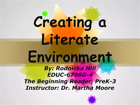 Creating a Literate Environment