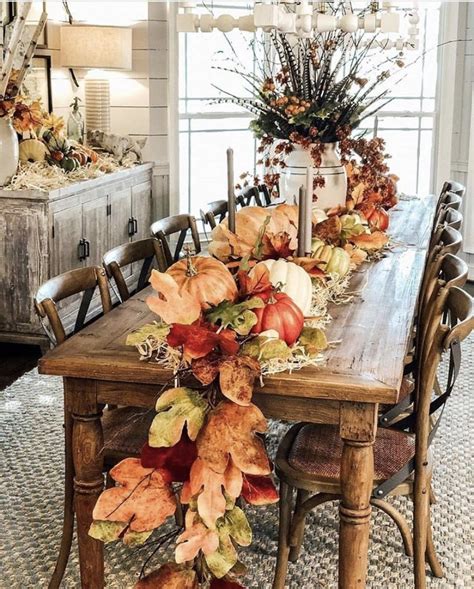 Fall Themed Dining Table