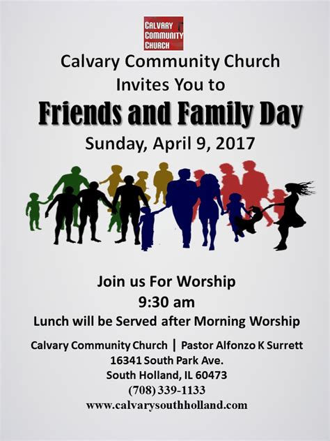 Key Components of a Church Family and Friends Day Speech