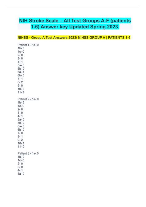 Key Parameters Assessed