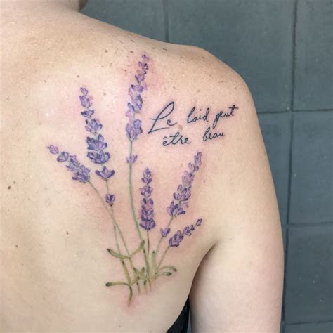 Lavender Bouquet - Bachelorette Tattoo Ideas