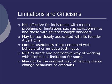 Limitations and Criticisms Image