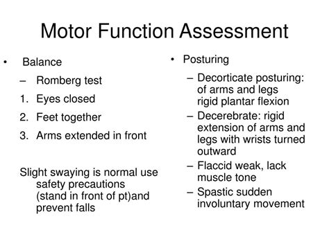 Motor Function Assessment Image