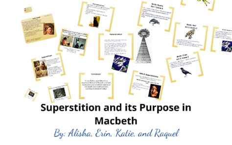 Superstition and Its Role in the Narrative