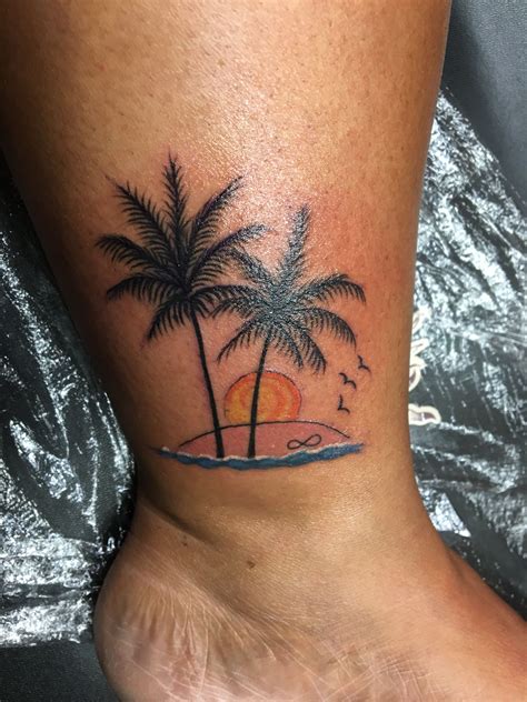 Tropical Palms - Bachelorette Tattoo Ideas