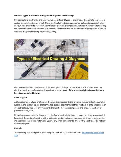 Types of Wiring Diagrams
