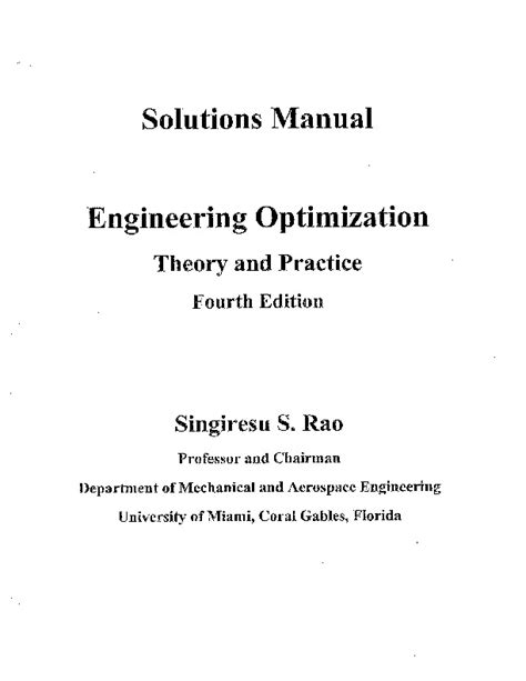 Understanding the Basics of Engineering Optimization