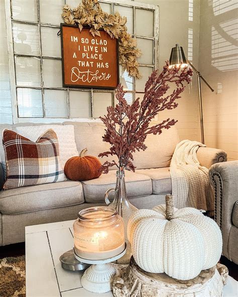 Warm Lighting Fall Decor