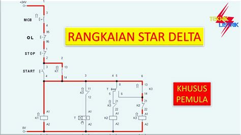Rangkaian Kendali Manual Star Delta