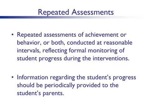 repeated assessments