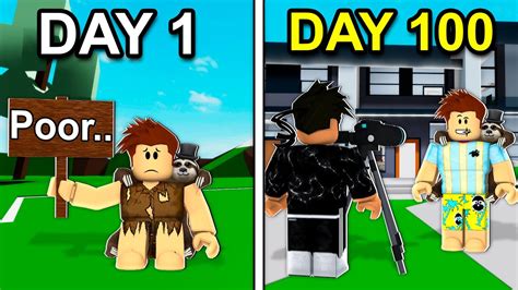 (1090) I Spent 100 Days On Roblox Brookhaven.. - YouTube 