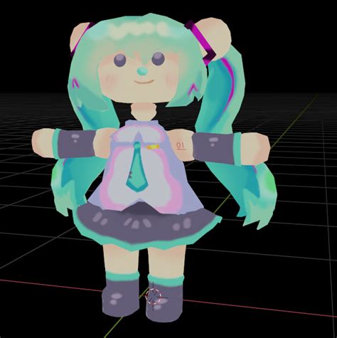 (MMD NEWCOMER) Miku Bear from bear alpha roblox by 