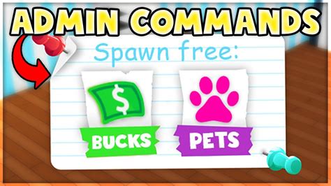 *CODE* ADMIN COMMANDS in ADOPT ME! SPAWN PETS 
