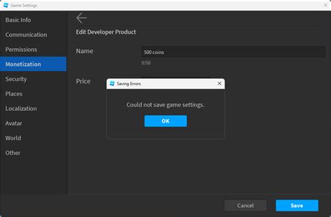 [BUG] Cannot edit developer products - DevForum | Roblox