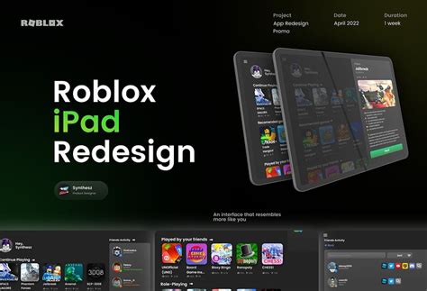 [Case Study] Roblox iPad App Redesign - Creations Feedback 