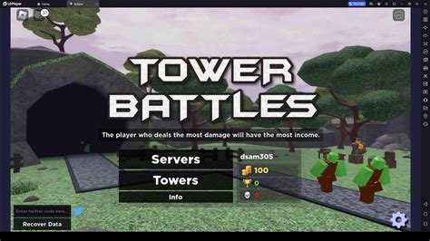 [FREE RELEASE+ BONUS!!] Roblox: Tower Battles + The 