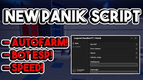 [HALLOWEEN!] Panik Script Hack Auto Farm, ESP, WalkSpeed 