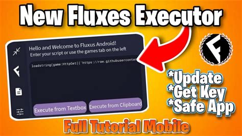 [MOBILE] Download Fluxus Executor Roblox and Update Get Key 