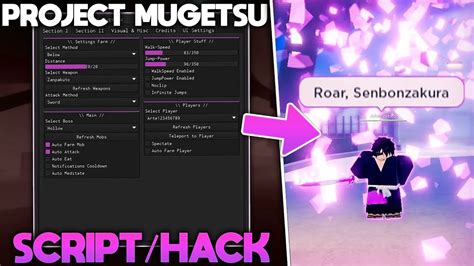 [NEW!] ROBLOX Project Mugetsu Script Hack GUI : Auto Farm, Kill 