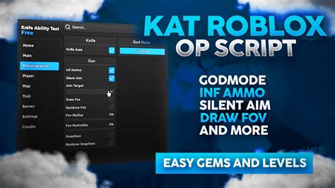 [NEW] KAT Script / Hack | Silent Aim | Auto Farm People | Aimbot | *OP