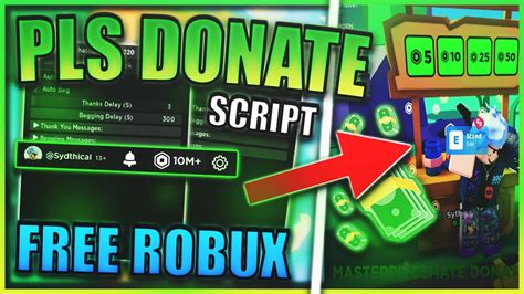 [NEW] Pls Donate Script Robux Autofarm / Hack GUI *Pastebin 2023 