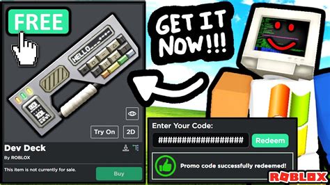 [PROMO CODE] How to get the DEV DECK | Roblox - YouTube