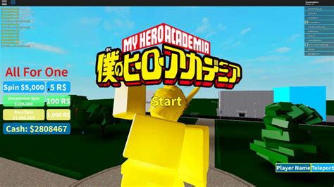 [RELEASE] Boku No Roblox: Remastered Quirk Spin Script