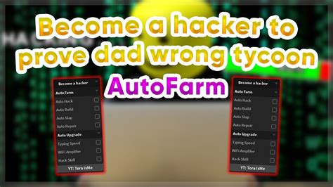 [Roblox Script] Become a hacker to prove dad wrong tycoon