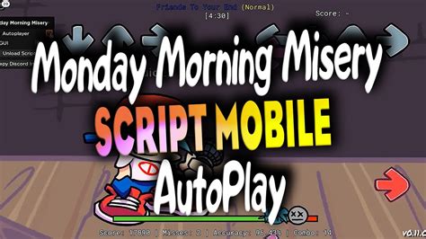 [Roblox Script] Monday Morning Misery FNF - AutoPlay,AutoMatch