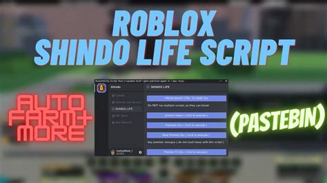 [UPDATE 200] Roblox Shindo Life Script Hack GUI Pastebin 2023 