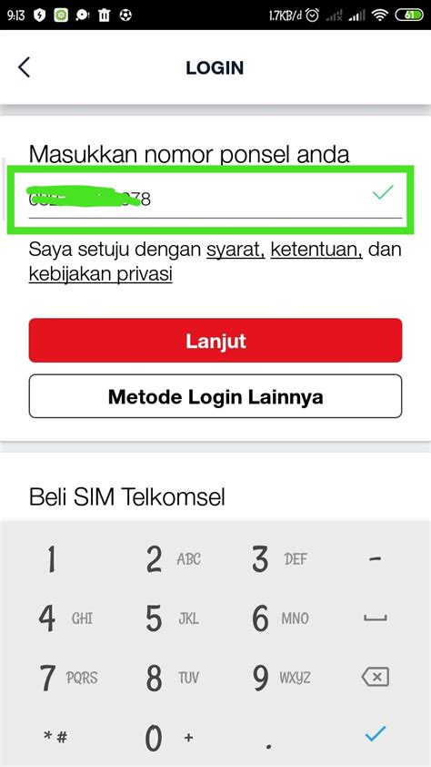 Nomor Telepon Baru