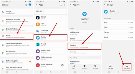 Bersihkan Cache dan Data Aplikasi Twitter
