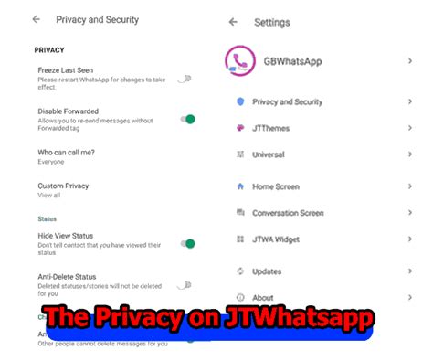 Privasi JTWhatsApp
