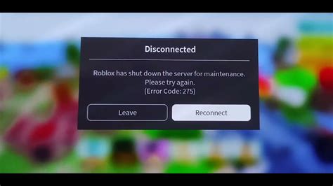 ¨Roblox has shut down this server for maintenance¨ when I try to 