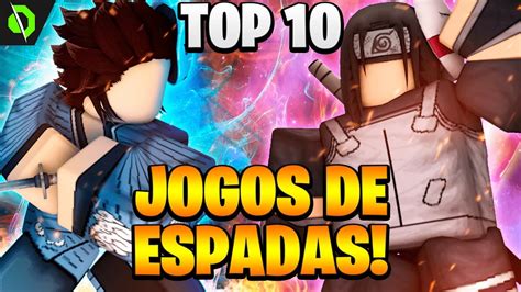 ÉPICOS! TOP 10 JOGOS DE COMBATE com ESPADAS no ROBLOX!