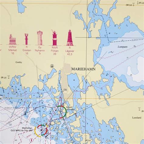 Sjökort för vägg Åland Kartkungen Inramat sjökort 619 Ålands hav