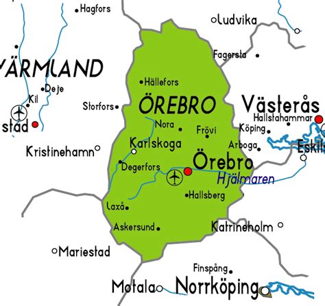 örebro Karta Sverige Karta 2020