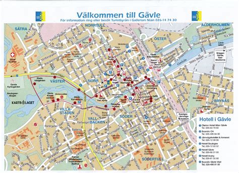 Karta över Gävle Karta 2020