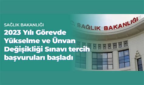 ünvan değişikliği sınavı sağlık bakanlığı