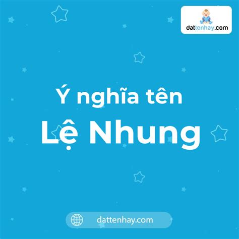 ý nghĩa của tên nhung