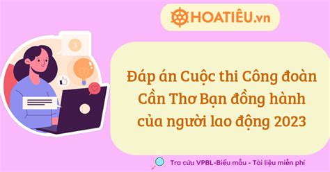 đáp án cuộc thi công đoàn nghệ an