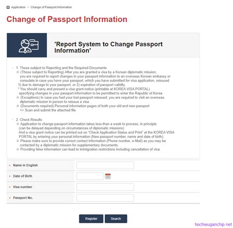 đăng kí cấp lại hộ chiếu online