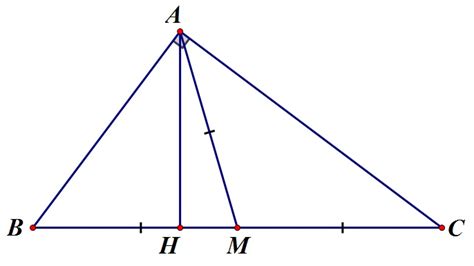 đường cao ứng với cạnh huyền