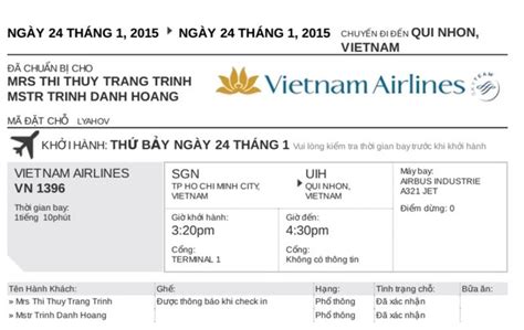 đặt vé máy bay online vietnam airlines