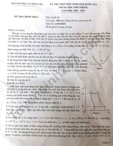 đề thi hsg quốc gia 2023