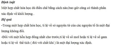 định luật thành phần không đổi