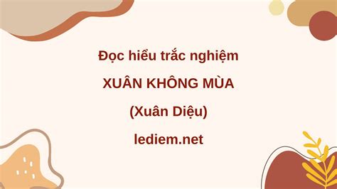 đọc hiểu xuân không mùa