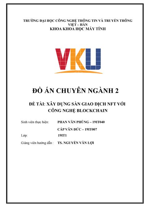 đồ án chuyên ngành là gì