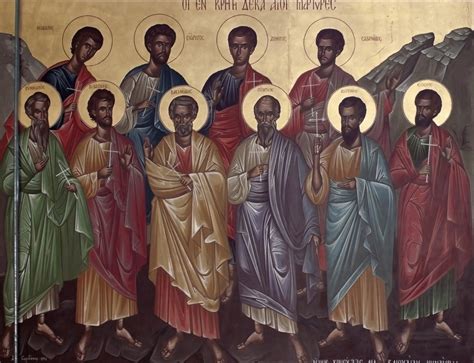 άγιοι δέκα μάρτυρες που μαρτύρησαν στην κρήτη